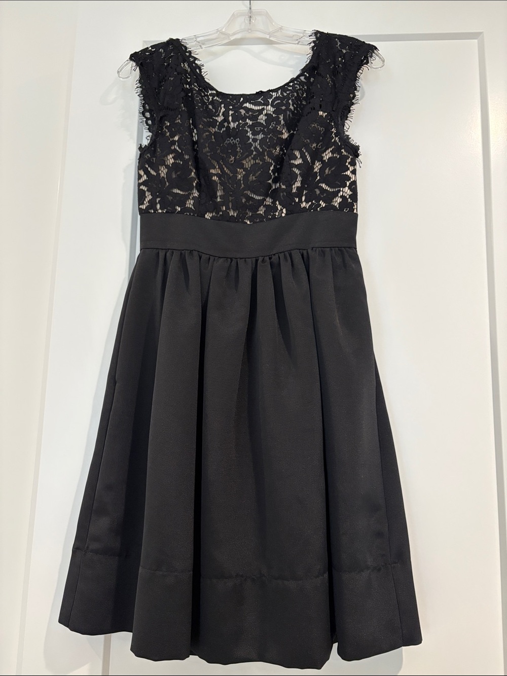 Eliza J Black Lace Bodice Mini Dress
